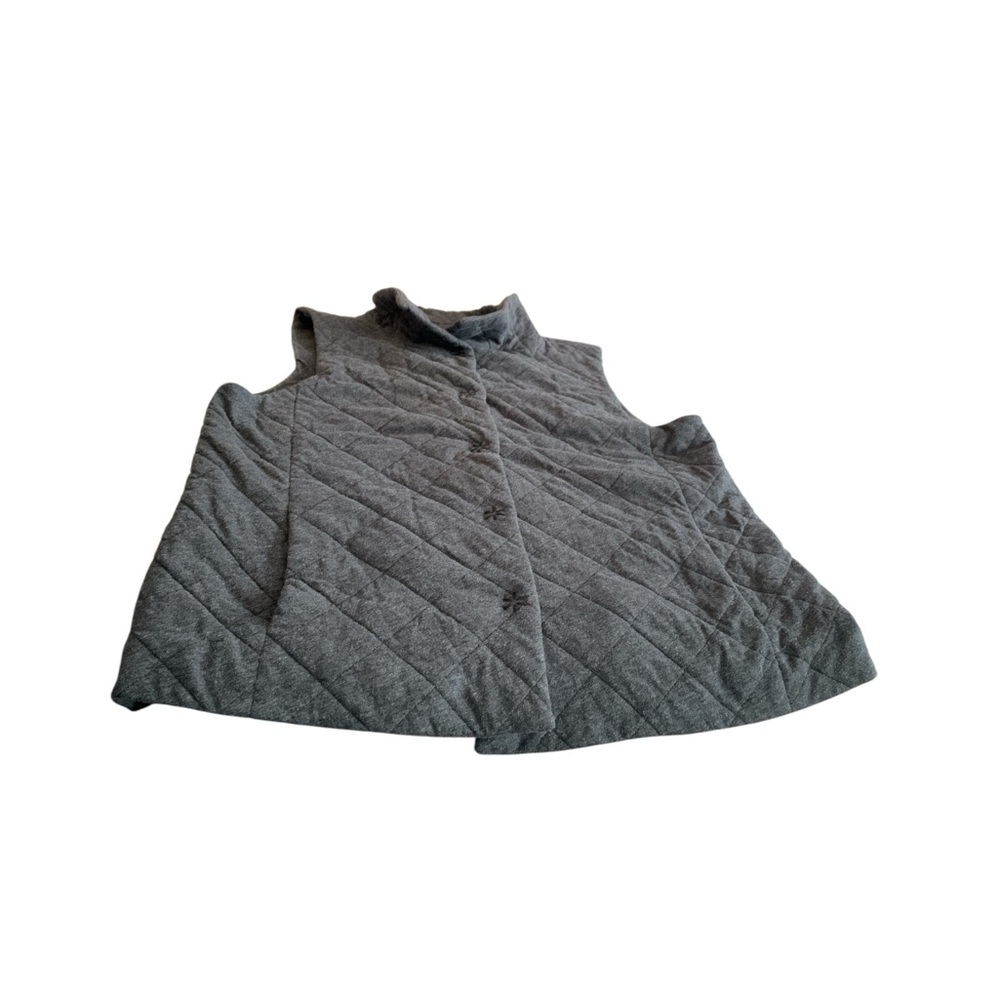 EILEEN FISHER Quilted Cotton Knit Vest - Picture 5 of 6